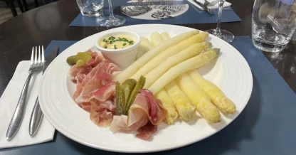 Restaurant alsacien : asperges blanches Vosges